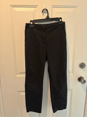 Women’s H&M Black Cropped Straight-Leg Dress Pants